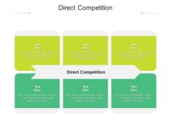 Direct competition ppt powerpoint presentation portfolio visual aids cpb