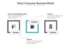 Direct consumer business model ppt powerpoint presentation pictures icons cpb