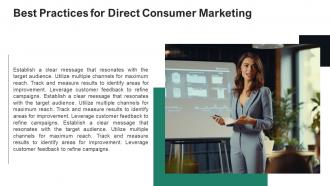 Direct Consumer Marketing Powerpoint Presentation And Google Slides ICP Idea Customizable
