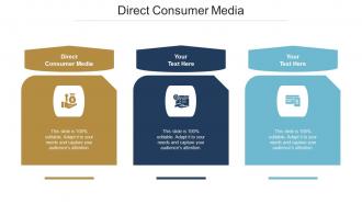 Direct Consumer Media Ppt Powerpoint Presentation Summary Model Cpb
