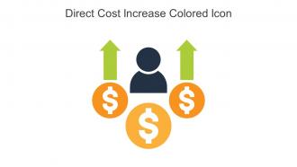 Direct Cost Increase Colored Icon In Powerpoint Pptx Png And Editable Eps Format