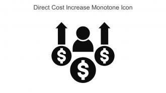 Direct Cost Increase Monotone Icon In Powerpoint Pptx Png And Editable Eps Format