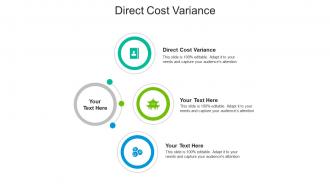 Direct cost variance ppt powerpoint presentation layouts deck cpb