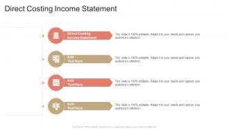 Direct Costing Income Statement In Powerpoint And Google Slides Cpb