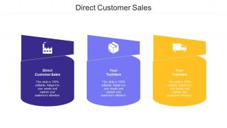 Direct Customer Sales Ppt Powerpoint Presentation Ideas Samples Cpb