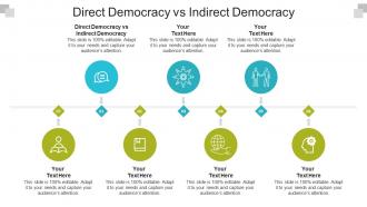 Direct democracy vs indirect democracy ppt powerpoint presentation icon ideas cpb