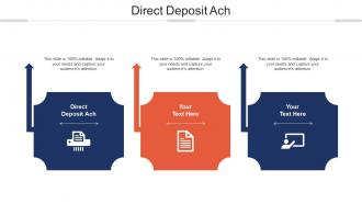Direct Deposit Ach Ppt Powerpoint Presentation Infographic Template Designs Cpb