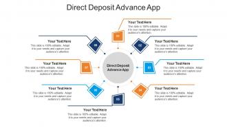 Direct deposit advance app ppt powerpoint presentation inspiration infographic cpb