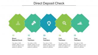 Direct Deposit Check Ppt Powerpoint Presentation Styles Design Ideas Cpb
