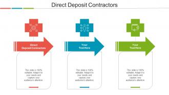 Direct Deposit Contractors Ppt Powerpoint Presentation Model Slide Cpb
