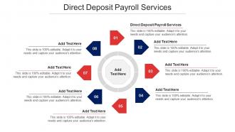 Direct Deposit Payroll Services Ppt Powerpoint Presentation Model Shapes Cpb