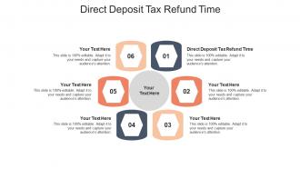 Direct deposit tax refund time ppt powerpoint presentation summary graphic tips cpb