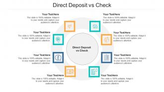 Direct deposit vs check ppt powerpoint presentation styles example cpb