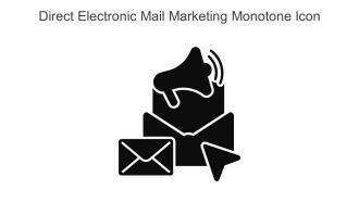 Direct Electronic Mail Marketing Monotone Icon In Powerpoint Pptx Png And Editable Eps Format