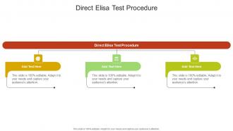 Direct Elisa Test Procedure In Powerpoint And Google Slides Cpb