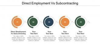 Direct employment vs subcontracting ppt powerpoint presentation slides visual aids cpb
