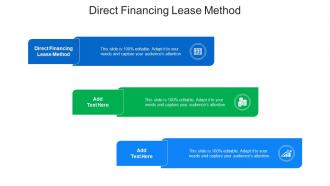 Direct Financing Lease Method Ppt Powerpoint Presentation Layouts Show Cpb