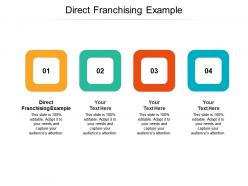 Direct franchising example ppt powerpoint presentation outline backgrounds cpb