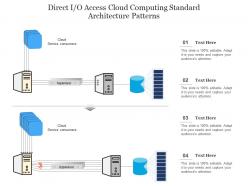 Direct i o access cloud computing standard architecture patterns ppt powerpoint slide