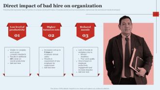 Direct Impact Of Bad Hire On Organization Optimizing HR Operations Through