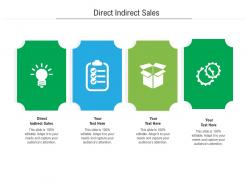 Direct indirect sales ppt powerpoint presentation layouts graphics tutorials cpb