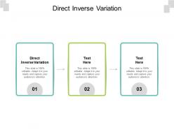 Direct inverse variation ppt powerpoint presentation styles example topics cpb
