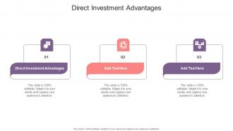 Direct Investment Advantages In Powerpoint And Google Slides Cpb