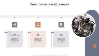 Direct Investment Example In Powerpoint And Google Slides Cpb