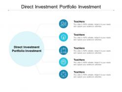 Direct investment portfolio investment ppt powerpoint presentation icon guide cpb
