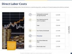 Direct Labor Costs Ppt Powerpoint Presentation Professional Good