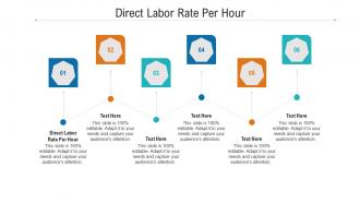 Direct labor rate per hour ppt powerpoint presentation show topics cpb