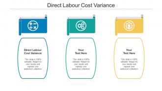 Direct labour cost variance ppt powerpoint presentation pictures demonstration cpb