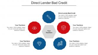 Direct Lender Bad Credit Ppt Powerpoint Presentation Summary Styles Cpb