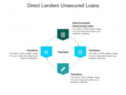 Direct lenders unsecured loans ppt powerpoint presentation inspiration graphics cpb
