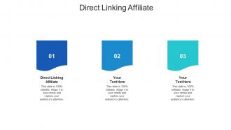 Direct linking affiliate ppt powerpoint presentation designs cpb