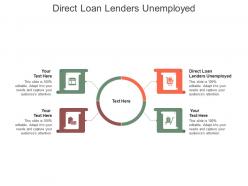 Direct loan lenders unemployed ppt powerpoint presentation layouts images cpb