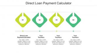 Direct loan payment calculator ppt powerpoint presentation layouts templates cpb
