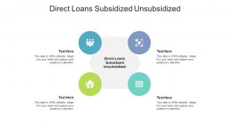 Direct loans subsidized unsubsidized ppt powerpoint presentation file brochure cpb