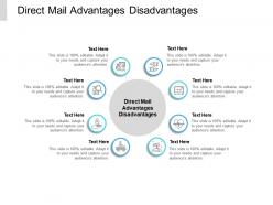 Direct mail advantages disadvantages ppt powerpoint presentation professional graphics pictures cpb