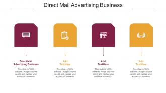 Direct Mail Advertising Business Ppt Powerpoint Presentation Show Cpb