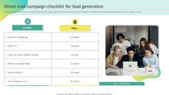 Direct Mail Campaign Checklist For Offline Marketing To Create Connection MKT SS V