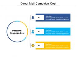 Direct mail campaign cost ppt powerpoint presentation file sample cpb