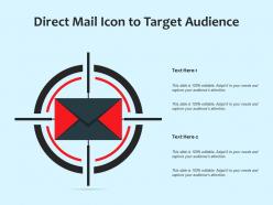 Direct mail icon to target audience