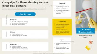 Direct Mail Marketing Campaign 2 House Cleaning Services Direct Mail Postcard