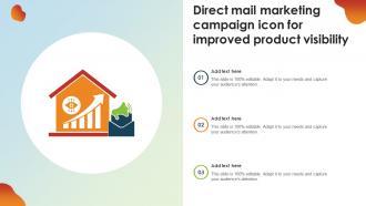 Direct Mail Marketing Campaign Icon For Improved Product Visibility