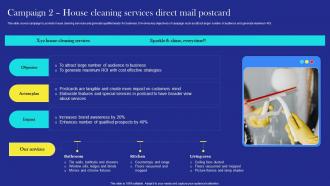 Direct Mail Marketing Strategies Campaign 2 House Cleaning Services Direct Mail Postcard