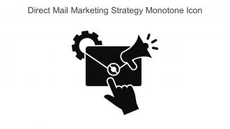 Direct Mail Marketing Strategy Monotone Icon In Powerpoint Pptx Png And Editable Eps Format