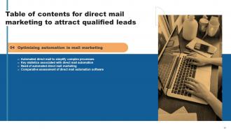 Direct Mail Marketing To Attract Qualified Leads Powerpoint Presentation Slides Template Slides