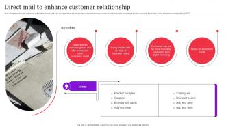 Direct Mail To Enhance Customer Relationship Direct Response Advertising Techniques MKT SS V