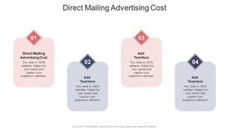 Direct Mailing Advertising Cost In Powerpoint And Google Slides Cpb